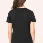 Supima® dames-T-shirt V-hals korte mouwen — productfoto 2