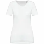 Supima® dames-T-shirt V-hals korte mouwen, white — productfoto 8