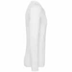 PS_PK306-S_WHITE - Hidalgo-werbeartikel Supima® heren-T-shirt V-hals lange mouwen, white — productfoto 7