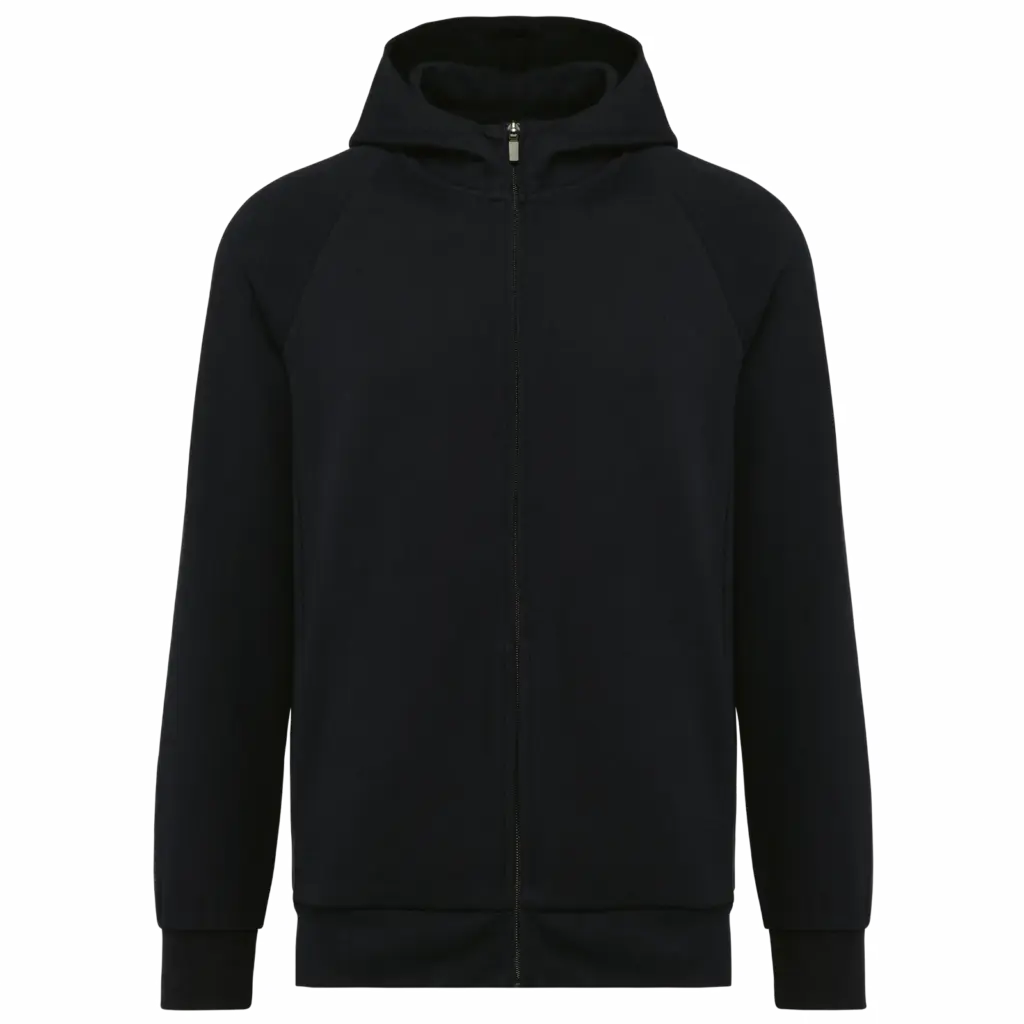Herenjasje met rits en capuchon, black — productfoto 6