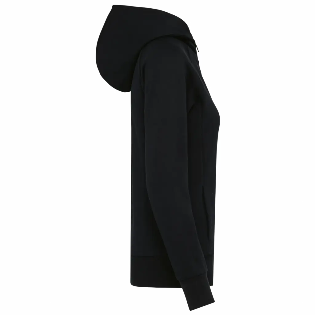 Damesjasje met rits en capuchon, black — productfoto 5