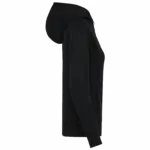 Damesjasje met rits en capuchon, black — productfoto 5