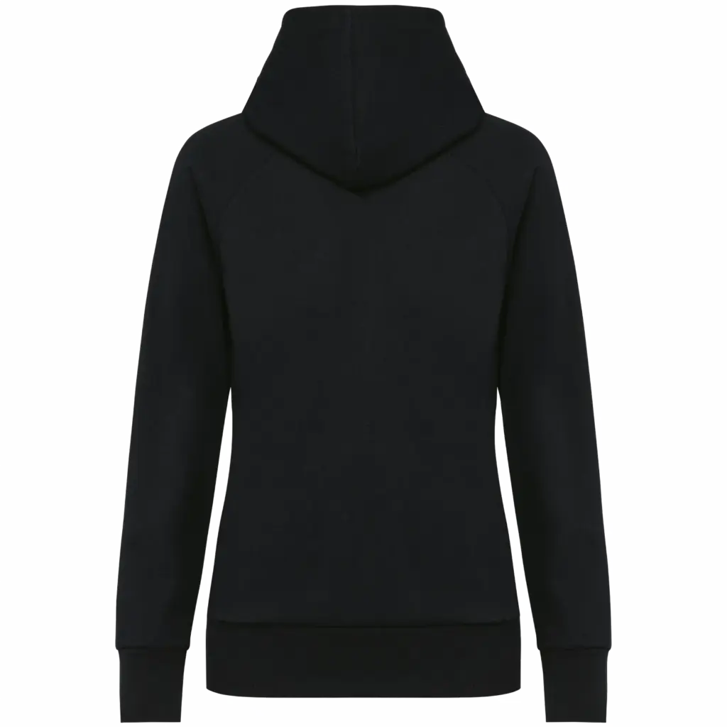 Damesjasje met rits en capuchon, black — productfoto 6
