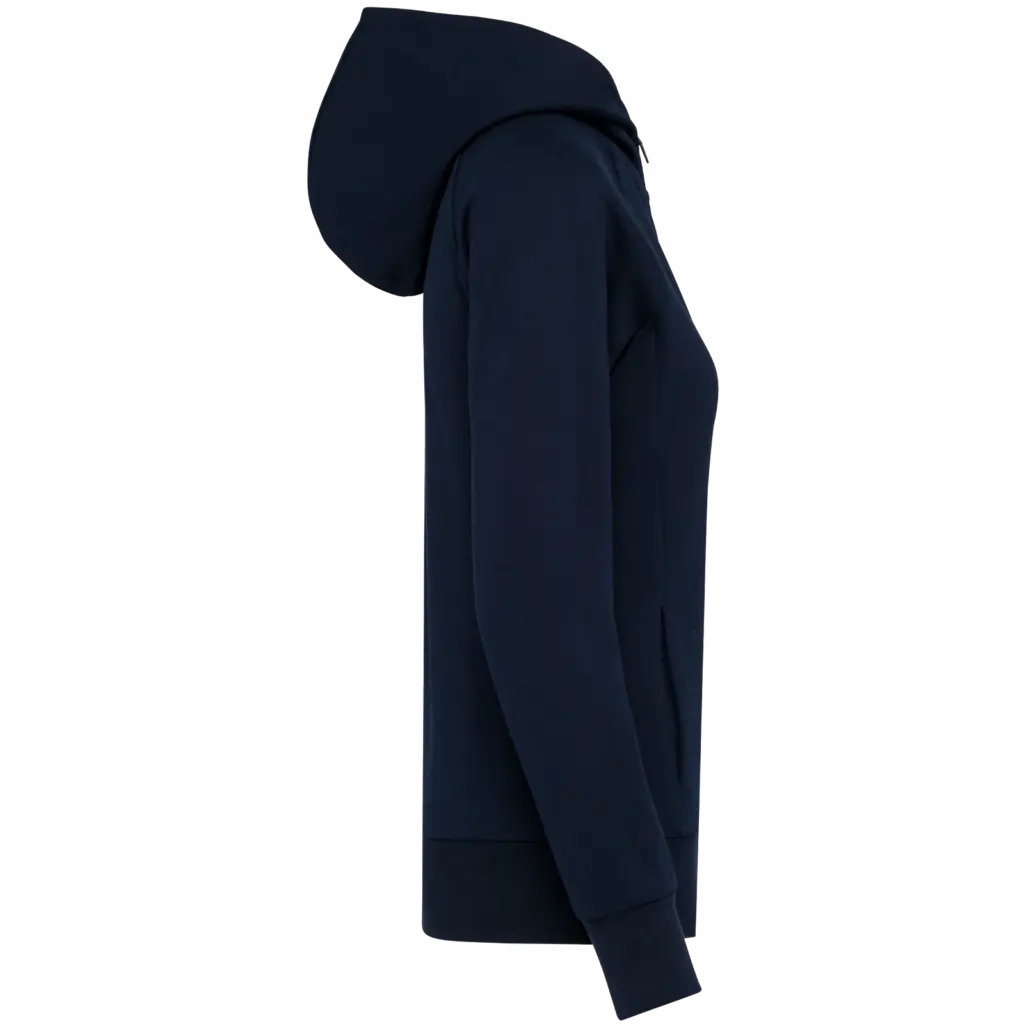Damesjasje met rits en capuchon, deep navy — productfoto 6