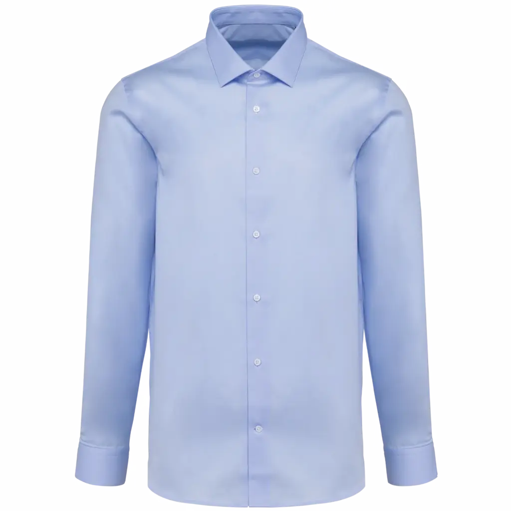 Pinpoint Oxford-herenhemd lange mouwen, essential blue — productfoto 6
