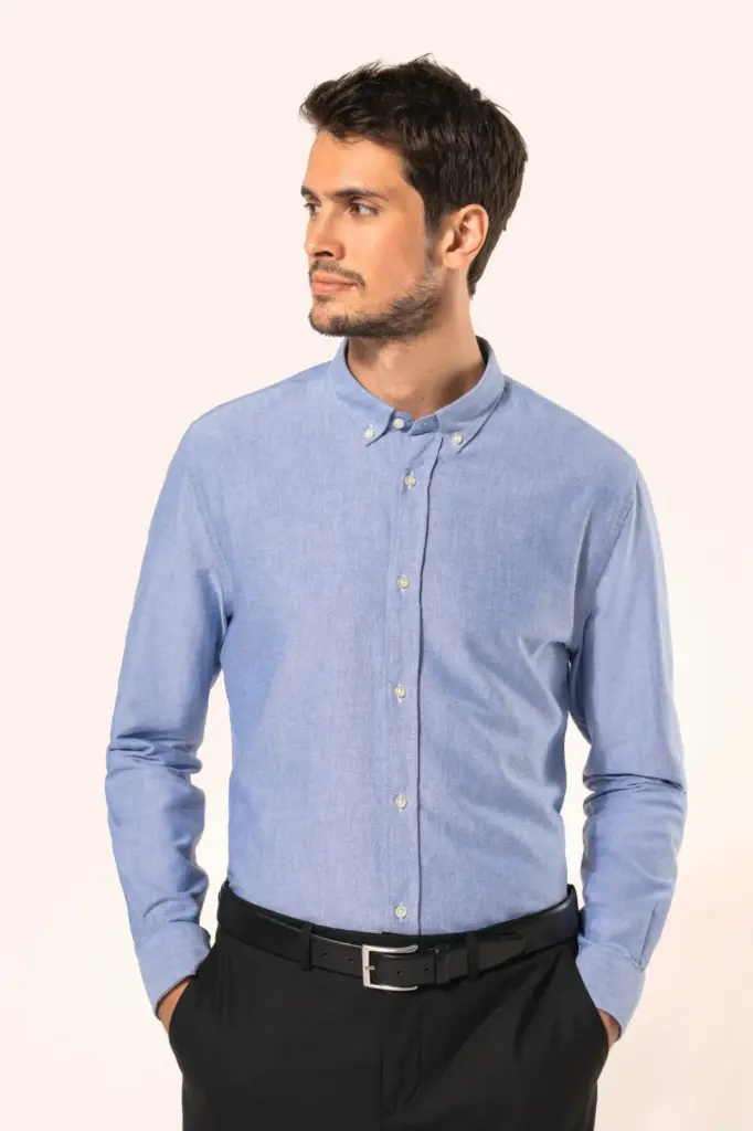 Oxford overhemd lange mouwen