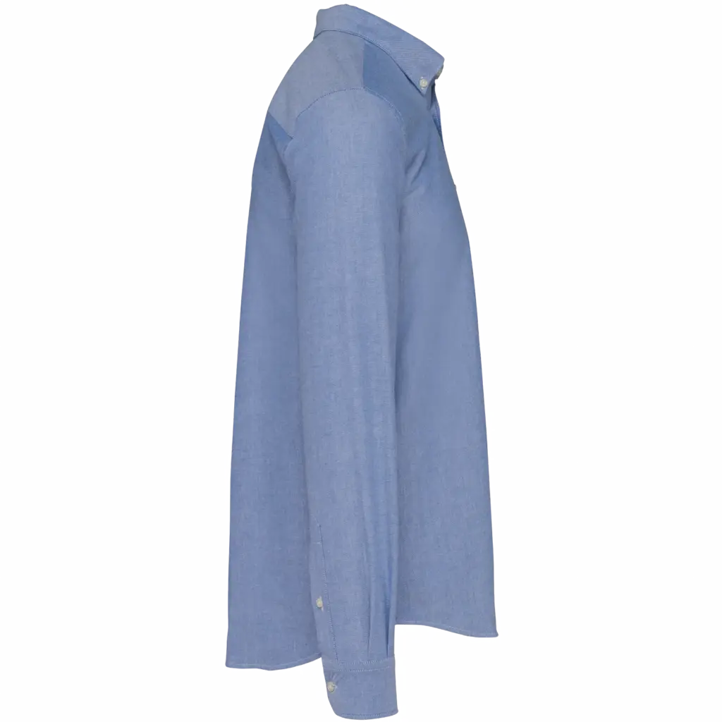 Oxford overhemd lange mouwen, oxford light royal blue — productfoto 7