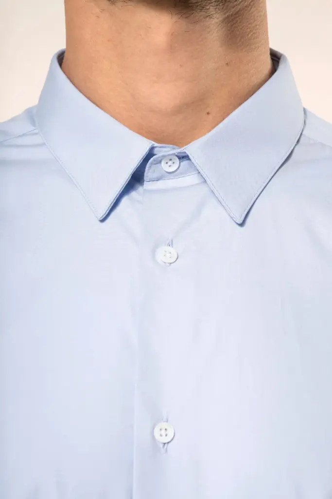 Popeline Herenoverhemd met lange mouwen — productfoto 4