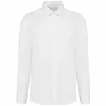 Popeline Herenoverhemd met lange mouwen, white — productfoto 9