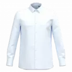 Heren overhemd in popeline van Supima®-katoen, white — productfoto 6
