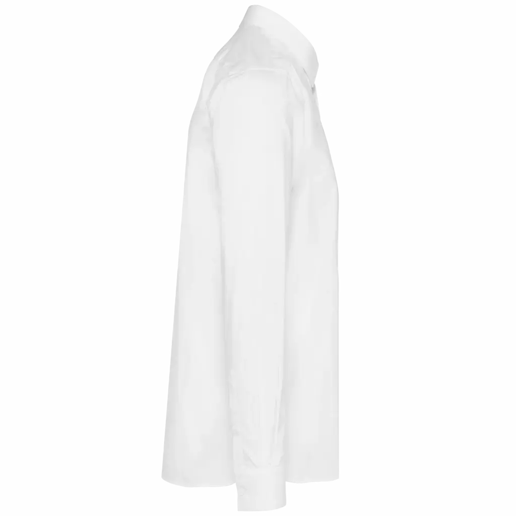Herenoverhemd van twill met lange mouwen, white — productfoto 6