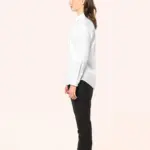 Damesoverhemd van twill met lange mouwen — productfoto 4