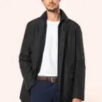 PK602-4_2026 - Hidalgo-werbeartikel Gestructureerde trenchcoat voor heren
