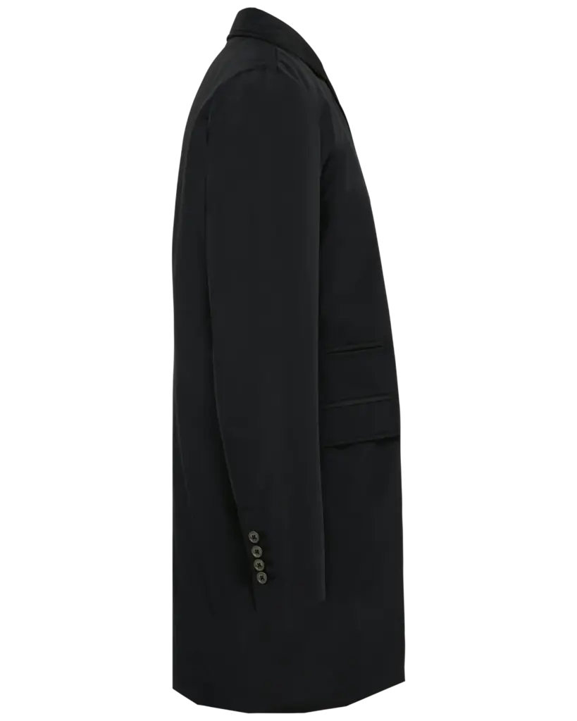 PS_PK602-S_BLACK - Hidalgo-werbeartikel Gestructureerde trenchcoat voor heren, black — productfoto 5