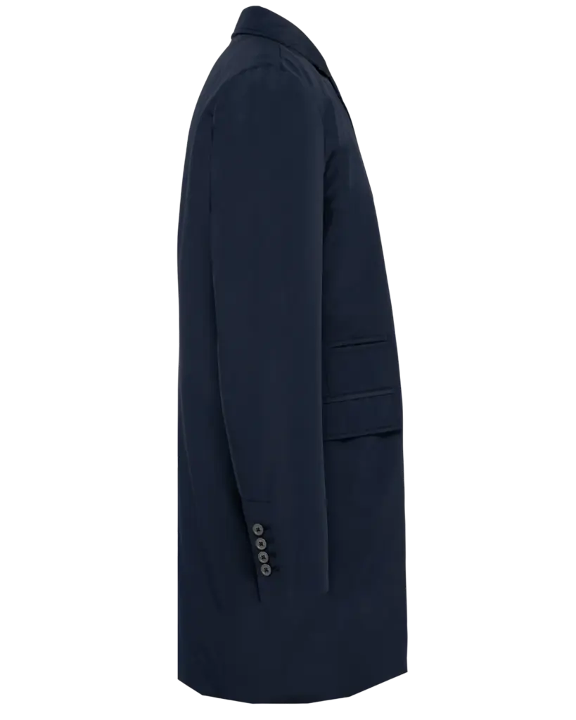 PS_PK602-S_DEEPNAVY - Hidalgo-werbeartikel Gestructureerde trenchcoat voor heren, deep navy — productfoto 6