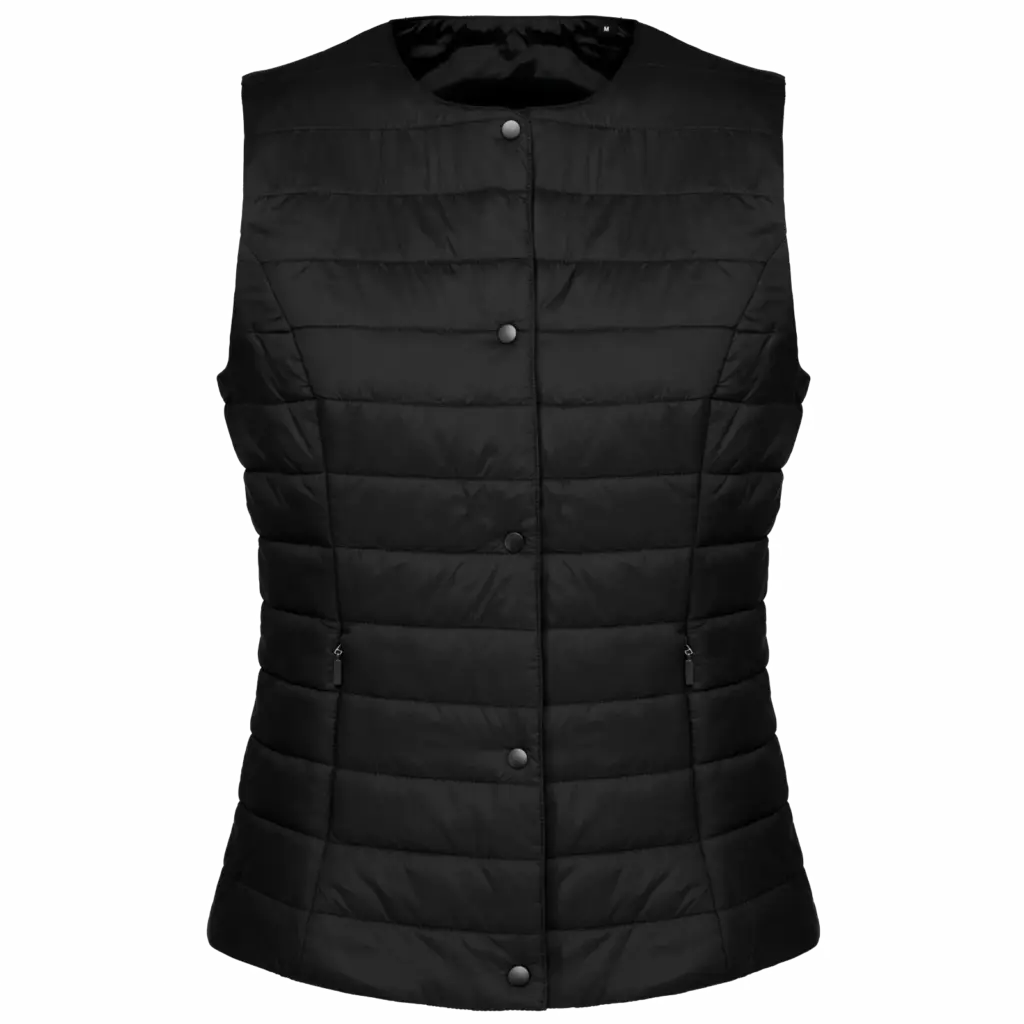 Lichte damesbodywarmer, black — productfoto 6
