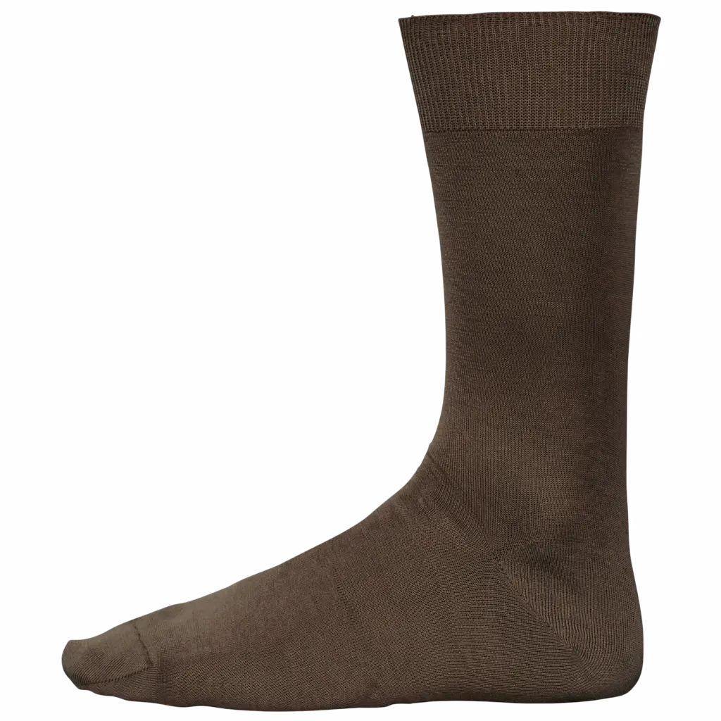 PS_PK800_CHOCOLATE - Hidalgo-werbeartikel Herensokken van fil d'Écosse katoenjersey, chocolate — productfoto 5