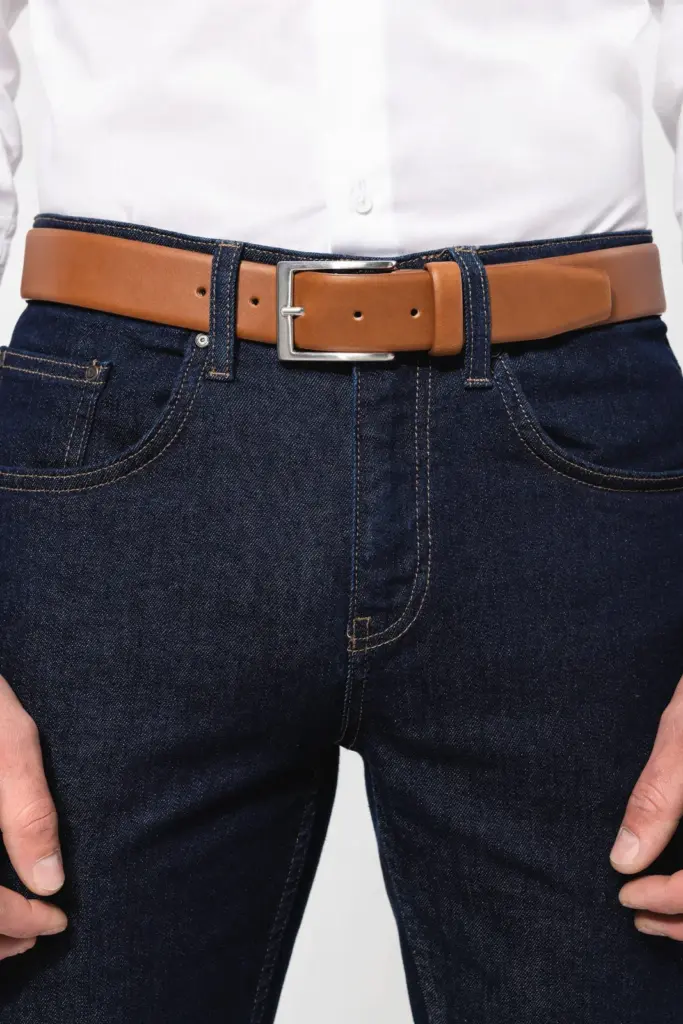 Lederen herenriem — productfoto 3