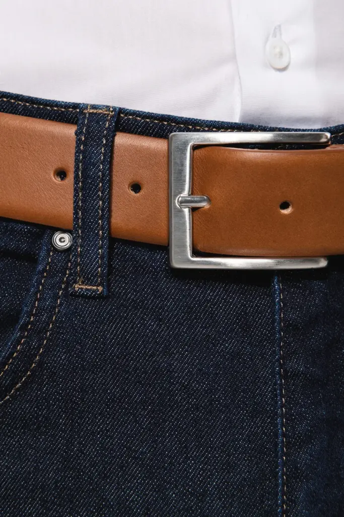 Lederen herenriem — productfoto 4