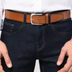 Vintage lederen herenriem — productfoto 4