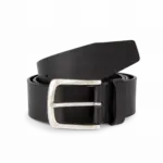 Vintage lederen herenriem, black — productfoto 5