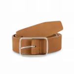 Suede leren riem, cognac — productfoto 5