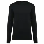 Supima® herentrui ronde hals, black — productfoto 6