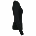 Supima® damestrui ronde hals, black — productfoto 5