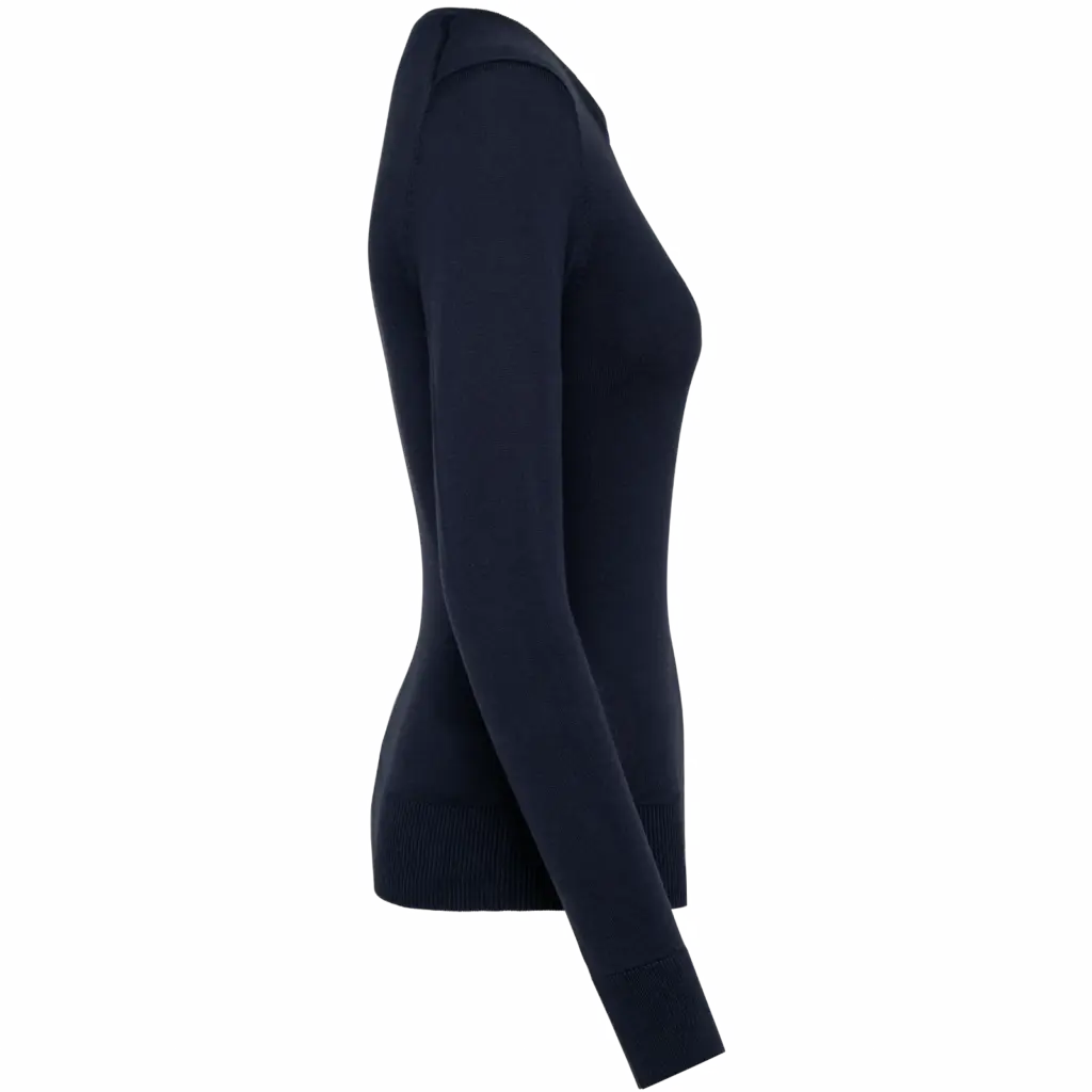 Supima® damestrui ronde hals, deep navy — productfoto 6