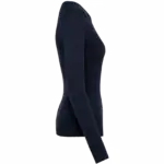 Supima® damestrui ronde hals, deep navy — productfoto 6