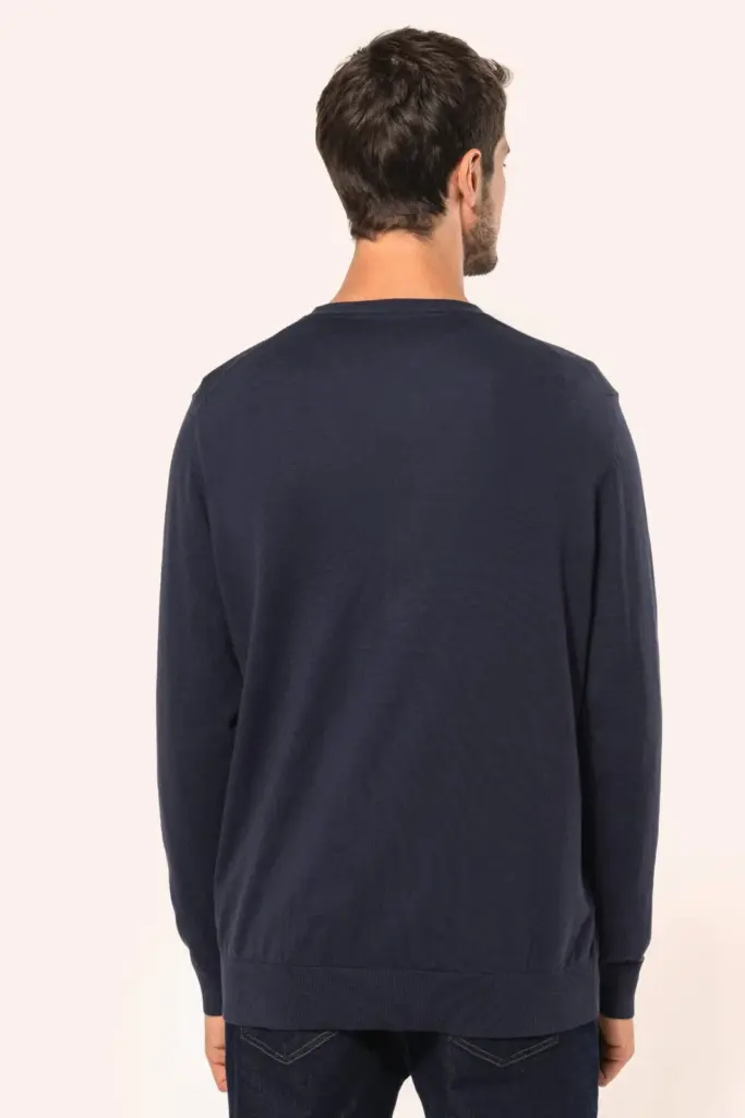 PK902-10_2026 - Hidalgo-werbeartikel Heren Supima® cardigan — productfoto 2