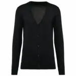 Heren Supima® cardigan, black — productfoto 6