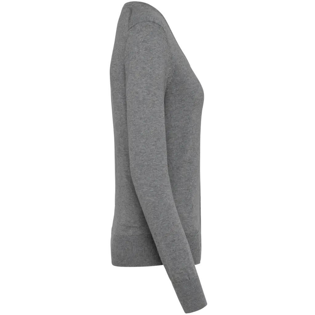 Dames Supima® cardigan, grey heather — productfoto 7
