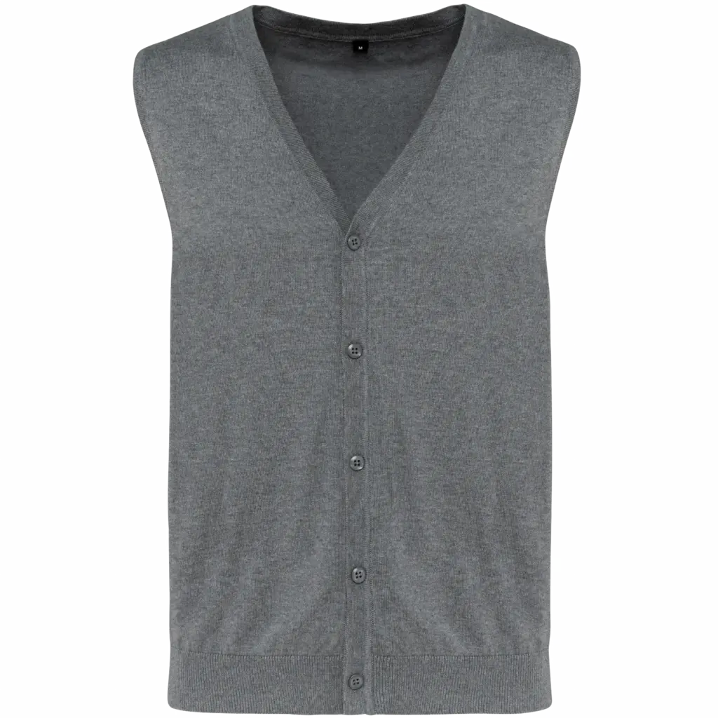 Supima® herengilet, grey heather — productfoto 8