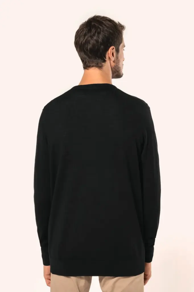 Merinotrui V-hals heren — productfoto 2
