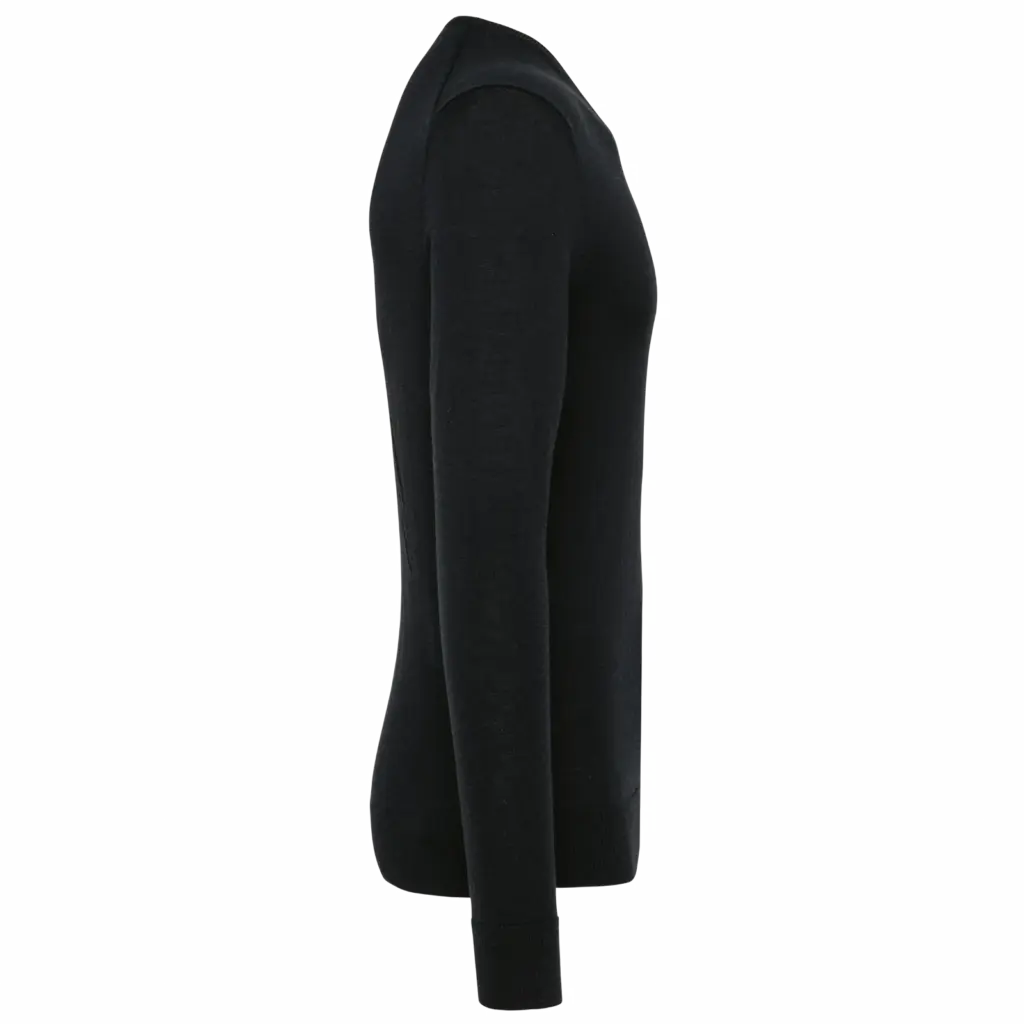 Merinotrui V-hals heren, black — productfoto 5