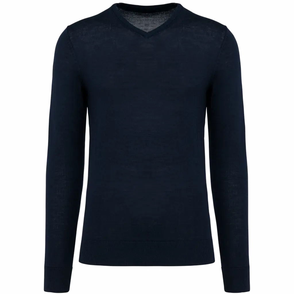 Custom Men's 100% Merino Wool V-Neck Sweater PK910 S-4XL — product photo 7