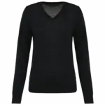 Merinotrui V-hals dames, black — productfoto 6