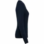 Merinotrui V-hals dames, deep navy — productfoto 6