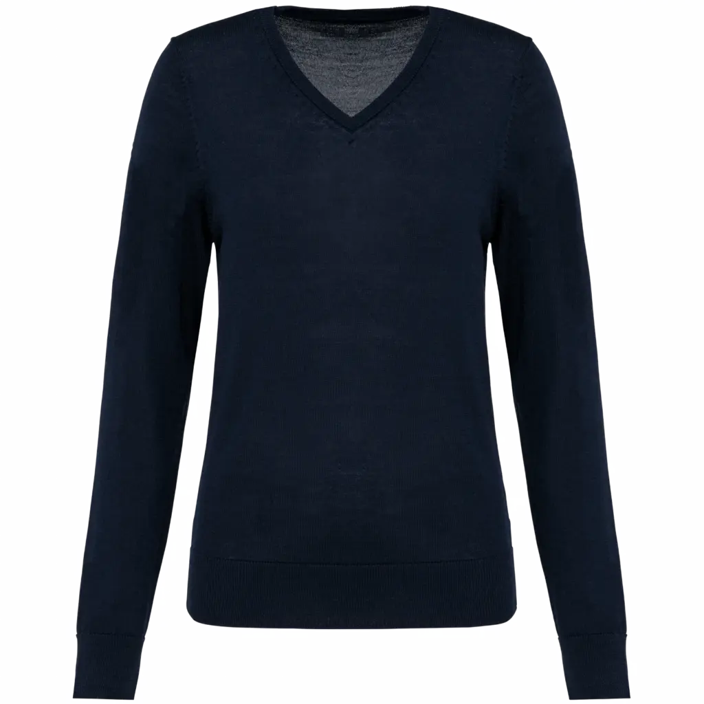 Merinopullover PK911 V-Ausschnitt Damen bedrucken XS-XXL — Produktfoto 7