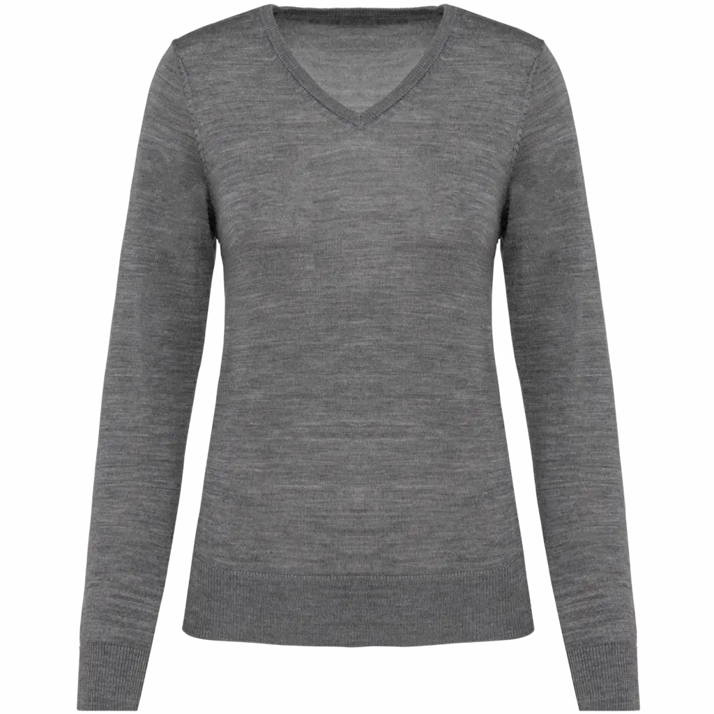 Merinopullover PK911 V-Ausschnitt Damen bedrucken XS-XXL — Produktfoto 8