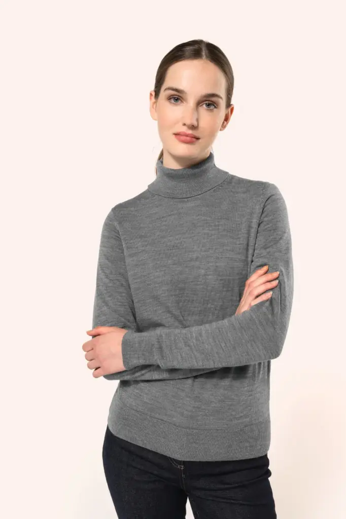 Merinotrui rolkraag dames