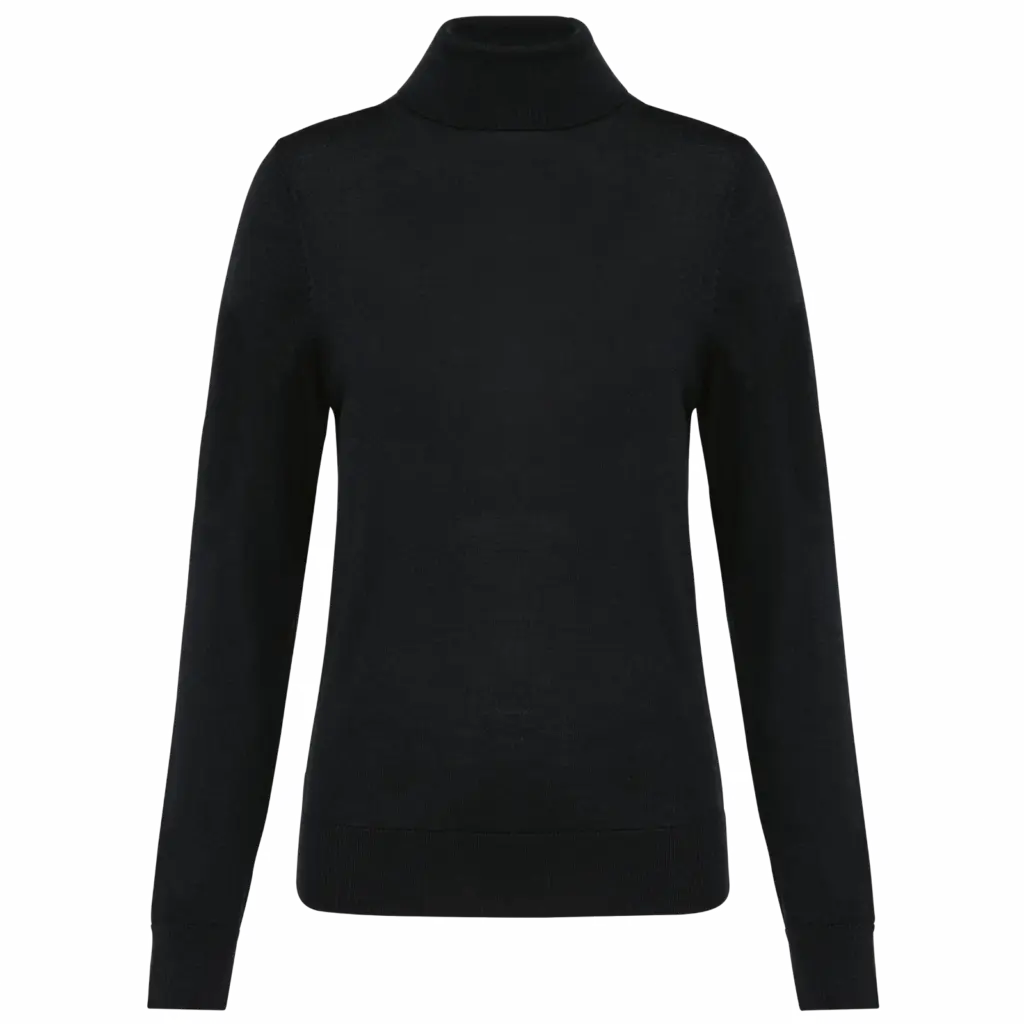 Merinotrui rolkraag dames, black — productfoto 6