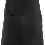 Fairtrade schort met zak, black — productfoto 4