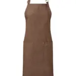 Schort in biologisch fairtradedenim, brown denim — productfoto 4