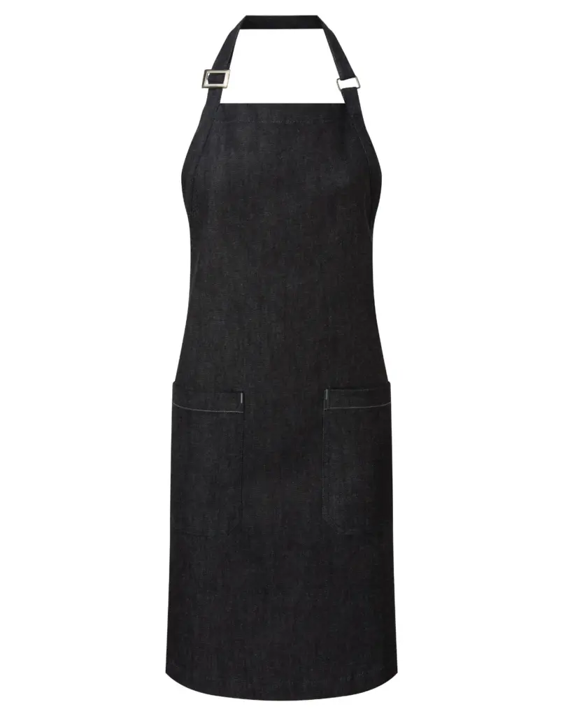 Schort in biologisch fairtradedenim, indigo denim — productfoto 5