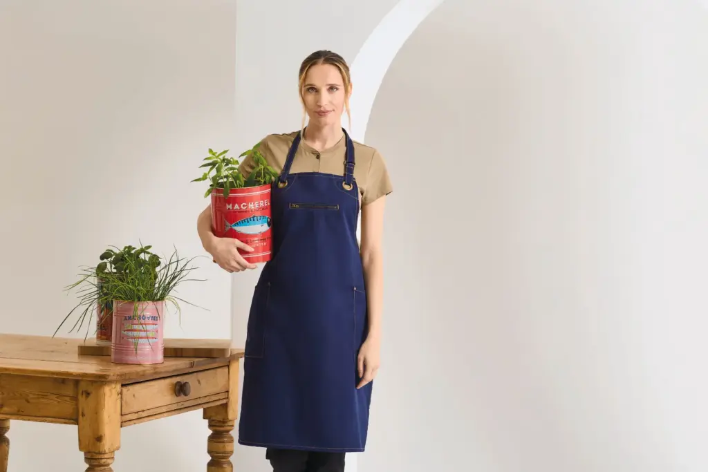 Ecologische contrasterende schort  Barley — productfoto 2