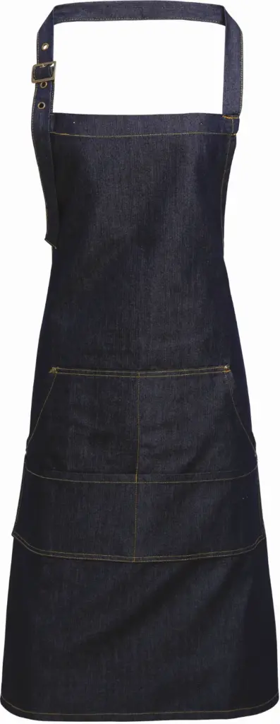 Halterschort met bovenstuk "Denim", indigo denim — productfoto 5