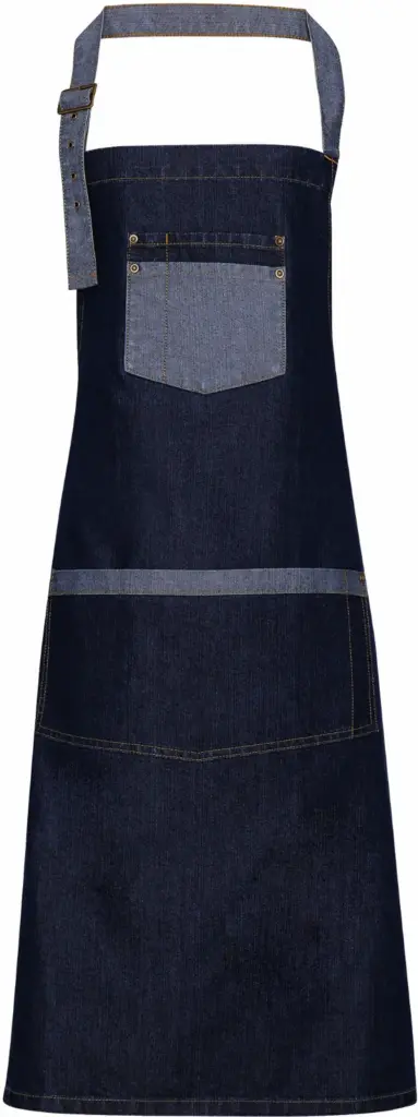 PS_PR127_INDIGODENIM - Hidalgo-werbeartikel Domain - Contrast denim halterschort, indigo denim — productfoto 6