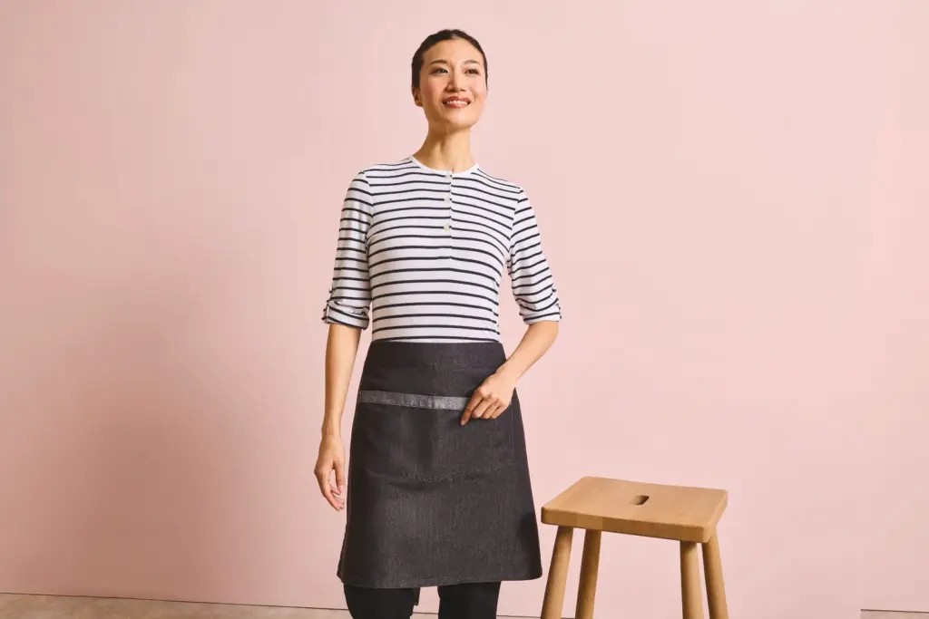 Domain - Contrast denim heupschort